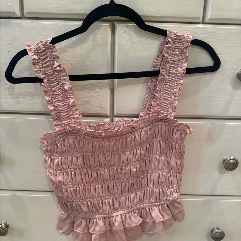 Lelis Cropped Stretch Top